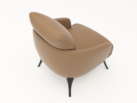 LARGE ARMCHAIR - FIXED 3D Model