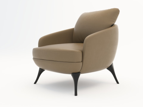 LARGE ARMCHAIR - FIXED 3D Model