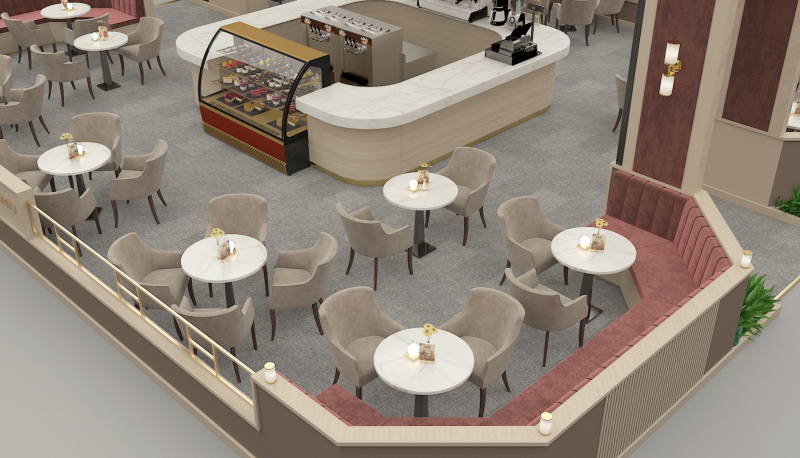 Coffee Shop Design Concept Modelo 3D .c4d .max .obj .3ds .fbx .stl .blend