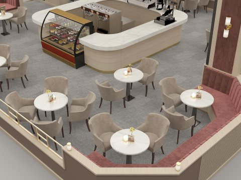 Coffee Shop Design Concept Modelo 3D