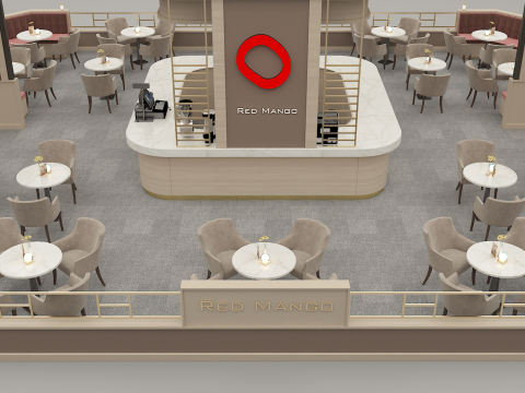 Coffee Shop Design Concept Modelo 3D