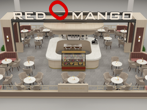 Coffee Shop Design Concept Modelo 3D