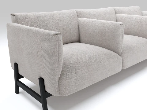 Hana Long Sofa 3D Model