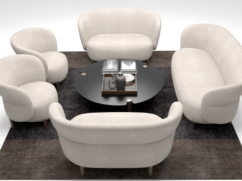 Kori Seating Collection by NOTI 3D Model