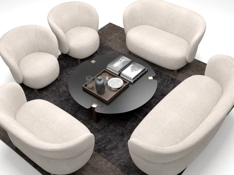 Kori Seating Collection by NOTI 3D Model