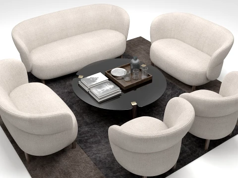 Kori Seating Collection by NOTI 3D Model