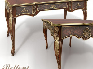 bureau louis xv 3D 模型