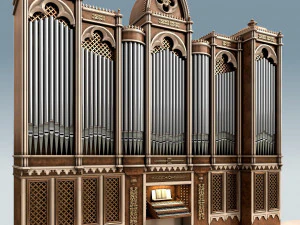 organ gothic 3D Model
