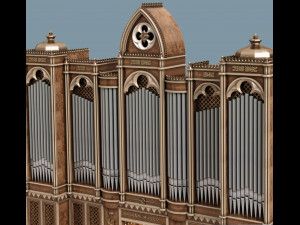 organ gothic 3D 模型
