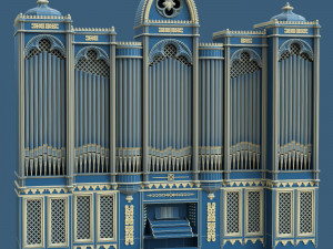 organ gothic 3D 模型