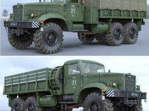 kraz-255 Model 3D