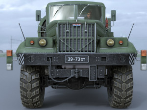 kraz-255 Model 3D