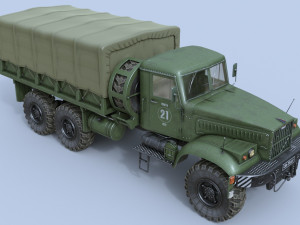 kraz-255 Model 3D