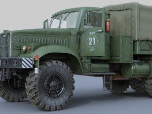 kraz-255 Model 3D