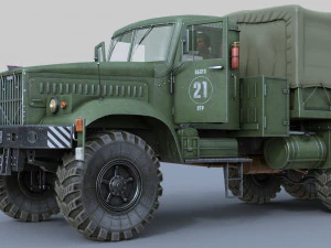 kraz-255 3D Model