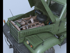 kraz-255 Model 3D