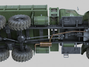 kraz-255 Model 3D