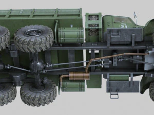 kraz-255 3D Model
