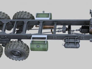 kraz-255 3D Model