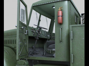 kraz-255 3D Model