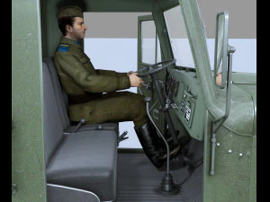 kraz-255 3D Model