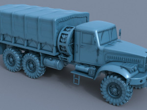 kraz-255 Model 3D