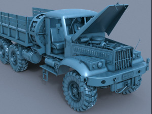 kraz-255 Model 3D