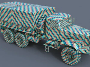 kraz-255 3D Model