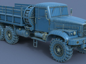 kraz-255 Model 3D