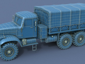 kraz-255 Model 3D
