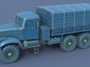 kraz-255 3D Model