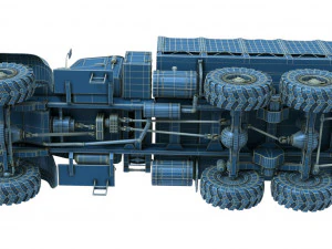 kraz-255 3D Model