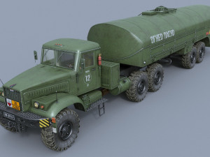 kraz-258b tz-22 3D Модель
