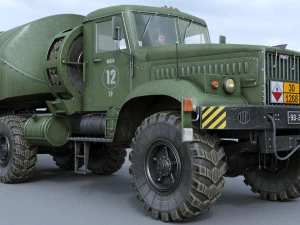 kraz-258b tz-22 3D Model