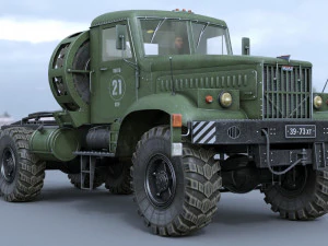 kraz-258b tz-22 3D Model
