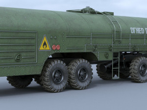 kraz-258b tz-22 3D Модель