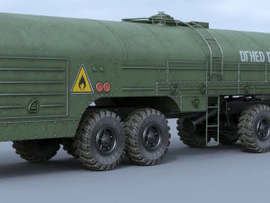 kraz-258b tz-22 3D Model