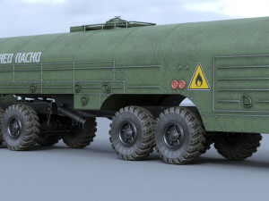 kraz-258b tz-22 3D Модель