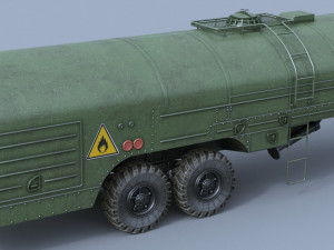 kraz-258b tz-22 3D Модель