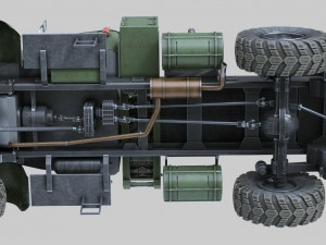 kraz-258b tz-22 3D Модель