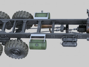kraz-258b tz-22 3D Модель