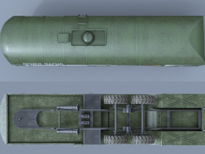 kraz-258b tz-22 3D Модель