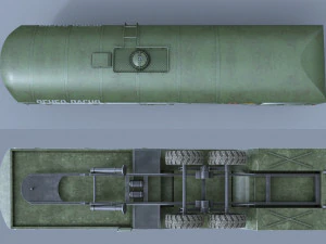 kraz-258b tz-22 3D Model