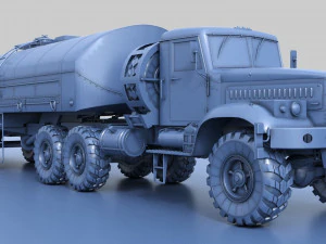 kraz-258b tz-22 3D Model