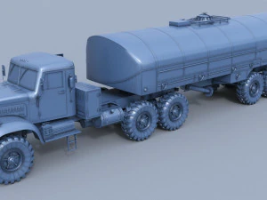 kraz-258b tz-22 3D Model