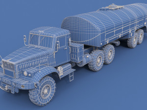 kraz-258b tz-22 3D Модель