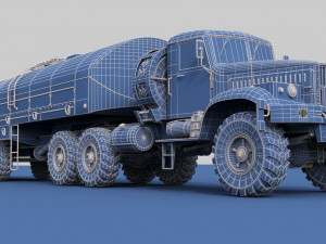 kraz-258b tz-22 3D Модель