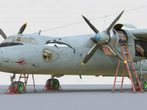 antonov an-26 3D Model