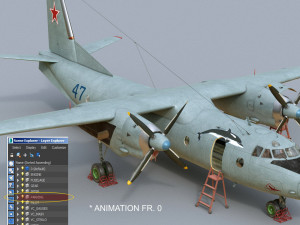 antonov an-26 Modèle 3D