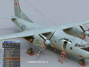 antonov an-26 3D Model
